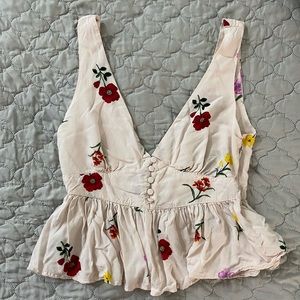 Forever 21 Floral Crop Top like new
